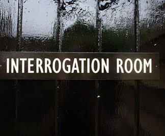 ww2 wooden door signs Interrogation Room